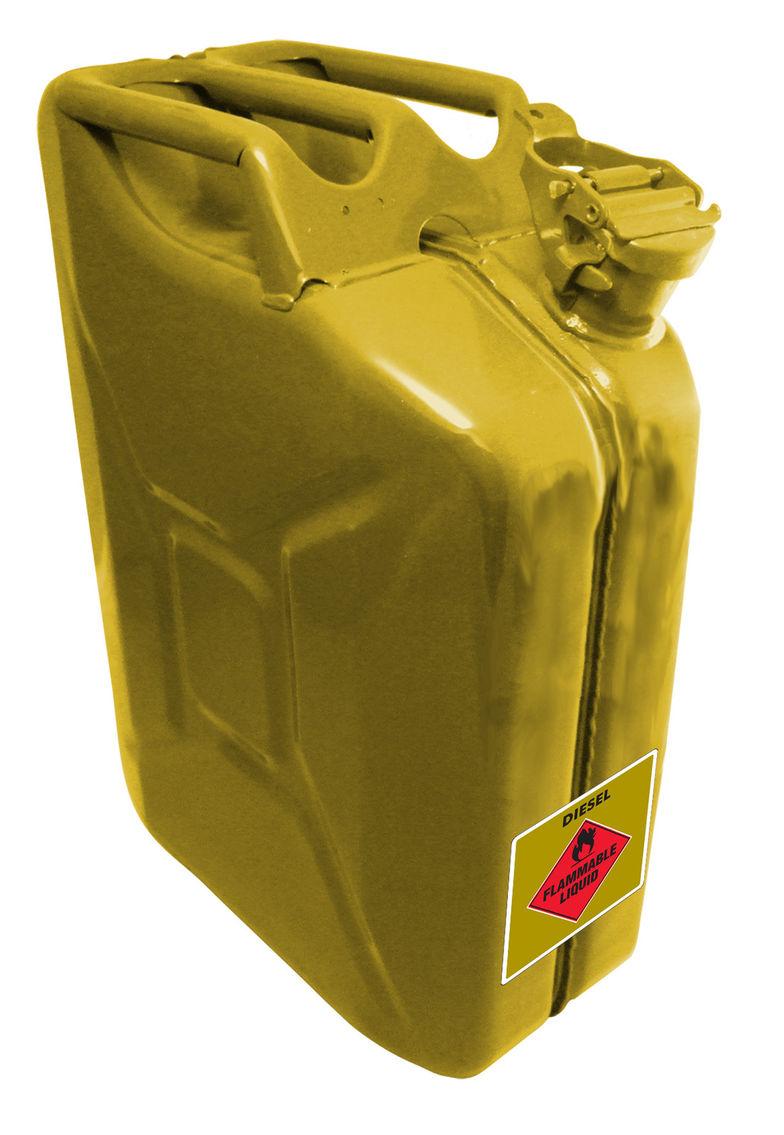 Quip Metal 20 Litre Yellow Diesel Jerry Can