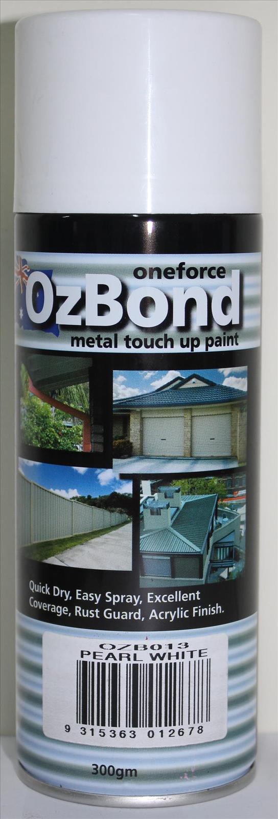 OzBond Pearl White Acrylic Spray Paint 300g
