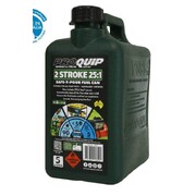 Pro Quip Plastic 5 Litre Fuel Can Green 2 Stroke 25:1