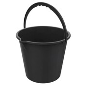 10L Plastic Black Bucket