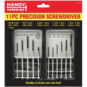 Handy Hardware 11pc Precision Screwdriver Set