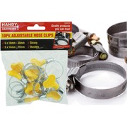 Handy Hardware 10pk Adjustable Hose Clips