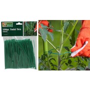 Garden Greens 500pc Twist Ties 100mm