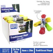 Handy Hardware Traditional Rope 4mm x 20m