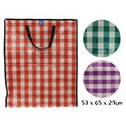 Chequered Shopping Bag 53 x 65 x 29cm
