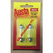 Austa Festoon 12v 18w DC (S8-5) 10.5 X 42mm 2pk Per Card, 10pk Per Carton