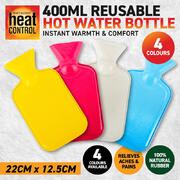 Hot Water Bottle Small 400ml 22.5cm x 12.5cm Cream, Pink, Yellow & Blue 