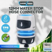 Premium Garden Hose Connector with Stop Anti-Leak 12mm