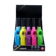 Lighter Gas Refillable Multipurpose Assorted Colours: 18cm Assorted Colours: Green, Pink, Purple, Yellow, Blue 