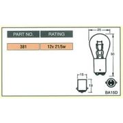 Austa Stop/Tail Flasher 12v 21/5w Ba15d (SBC) 25mm Bulb 10pk