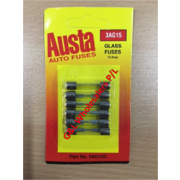 Austa Glass 3amp Fuse 16mm x 6.3mm 6pce Carded 10pk