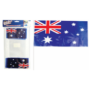 10pk Australia Flags 16cm x 8cm