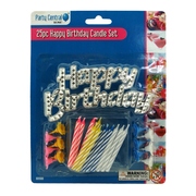 25pc Happy Birthday Candle Set
