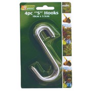 Garden Greens 4pc S Hooks 10cm x 3.5cm