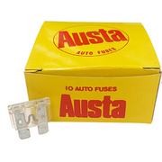 Austa Wedge 25amp Yellow Fuse 10pk Carded 5per Card