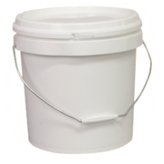 5L Pail With Lid White