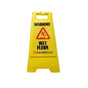 Wet Floor A-Frame Sign Yellow