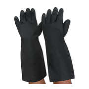 Pro Choice Black Night Latex Gauntlet Glove Large Size 9