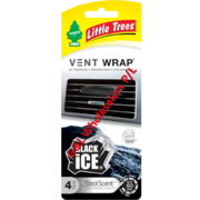 Little Tree Vent Wrap Black Ice 4pk