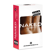 Four Seasons Naked Ribbed Condoms 12pk
