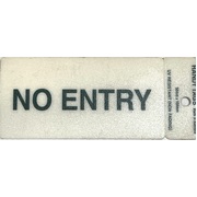 Self Adh Gr 50x100 Sign - No Entry (5)