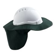Pro Choice Detachable Hard Hat Brim/Neckflap Green