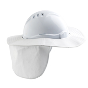 Pro Choice Detachable Hard Hat Brim/Neckflap White