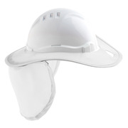 Pro Choice Hard Hat Brim Plastic White
