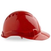 Pro Choice Hard Hat Vented 6 Point Red