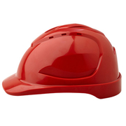 Pro Choice Hard Hat V9 Vented, 6 Point Pinlock Harness, Red