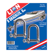 Lion D Shackles 6mm 2pk