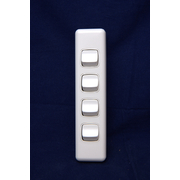 4 Gang Switch 10amp For Architrave
