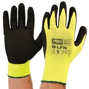 Pro Choice Hi-Vis Latex Foam Dip Glove Size 11