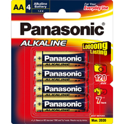 Panasonic AA 4Pk Alkaline Battery