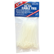 Lion Cable Ties 100pce 102 x 2.4mm White
