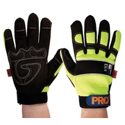 Pro Choice ProFit Grip Gloves Hi Vis Yellow Large