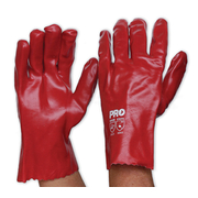 Pro Choice Red PVC Gloves 27cm