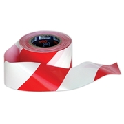 Pro Choice Red & White Barricade Tape 100m x 75mm Roll