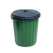 Sabco 55 Litre Plastic Garbage Bin Green