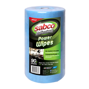 Sabco Power Wipes Blue Roll 90 Wipes 30 x 50cm