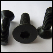 Socket Cap Screw Flat Head M10 x 25mm Black 10.9 Grade