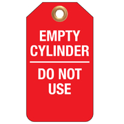 Empty Cylinder Do Not Use 25pk Tear Proof Tags