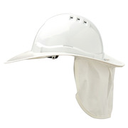 Shade Halo V6 Plastic Hard Hat Brim White