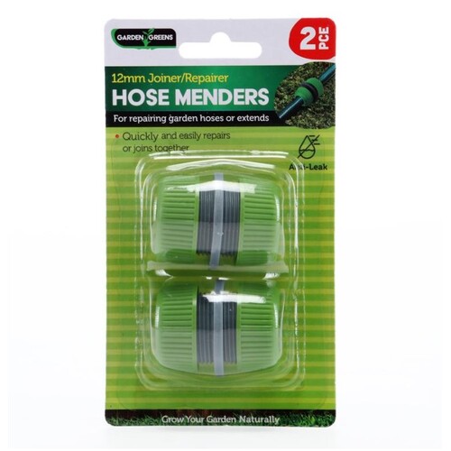 Garden Greens 2pc Hose Mender Suit 12mm Hose