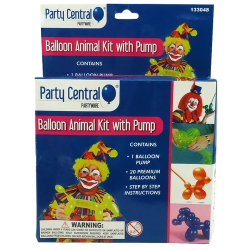 20pk Balloon Animal Kit with Pump