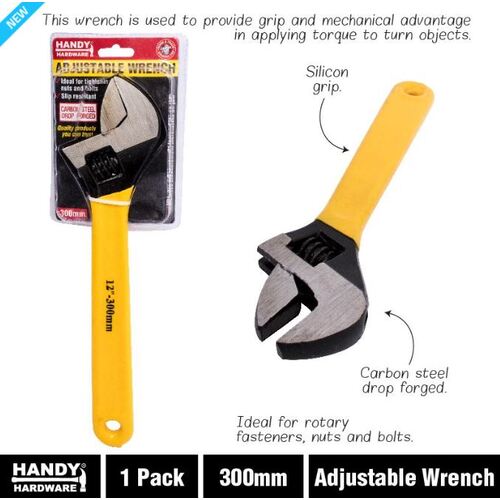 Wrench Adjustable 300mm Handy Hardware