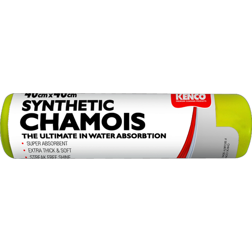 Kenco Synthetic Chamois Yellow 40 x 40cm