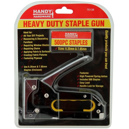Handy Hardware Heavy Duty Staple Gun With Staples