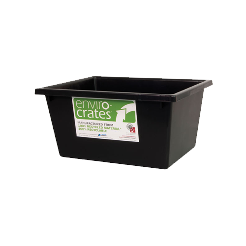 22L Nesting Crate Black, 430 x 323 x 210mm