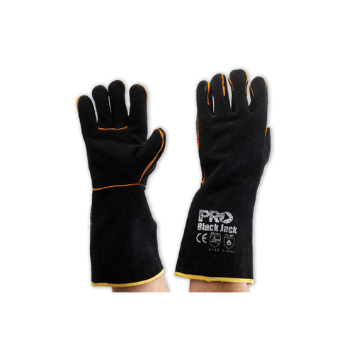 Black Jack - Black & Gold Welding Gloves 40cm